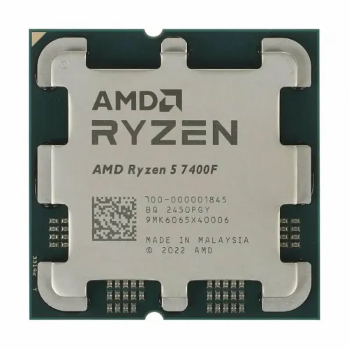 Процессор AMD Ryzen 5 7400F TRAY (100-000001845), 3.7 ГГц, AM5, 6 ядер, без GPU Процессор AMD Ryzen 5 7400F TRAY (100-000001845), 3.7 ГГц, AM5, 6 ядер, без GPU