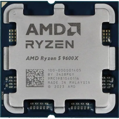 Процессор AMD RYZEN 5 9600X, 6-ядерный, AM5, DDR5, 3.9 ГГц, турбо-частота 5.4 ГГц, GPU Radeon Graphics 2.2 ГГц