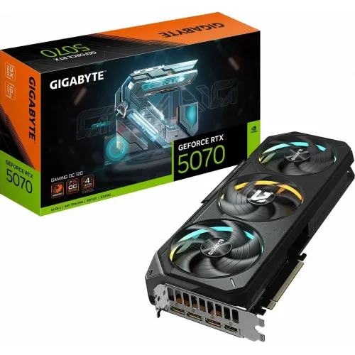 Видеокарта GIGABYTE GAMING OC NVIDIA GeForce RTX 5070, 12ГБ, GDDR7, (GV-N5070GAMING OC-12GD)