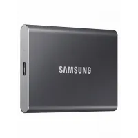 Внешний диск Samsung SSD Portable T7, 1.8", 1ТБ, USB 3.2 Type-C, Titanium (MU-PC1T0T/WW)