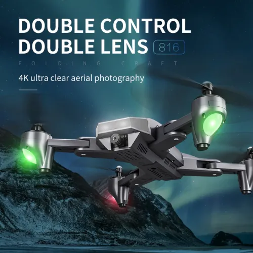 Visuo XS816 RC Drone 4K Professional с 50-кратным зумом WiFi FPV 4K Dual Camera Optical Flow Quadcopter