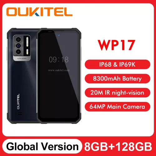Смартфон Oukitel WP17, 8300 мА*ч. ОЗУ 8 Гб, ПЗУ 128 ГБ. Экран 6,78 дюйма FHD+ Смартфон Oukitel WP17, 8300 мА*ч. ОЗУ 8 Гб, ПЗУ 128 ГБ. Экран 6,78 дюйма FHD+
